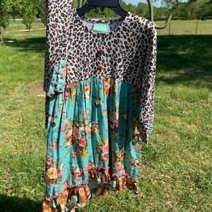 Sage & Lily tunic top dress and leggings, sz 10